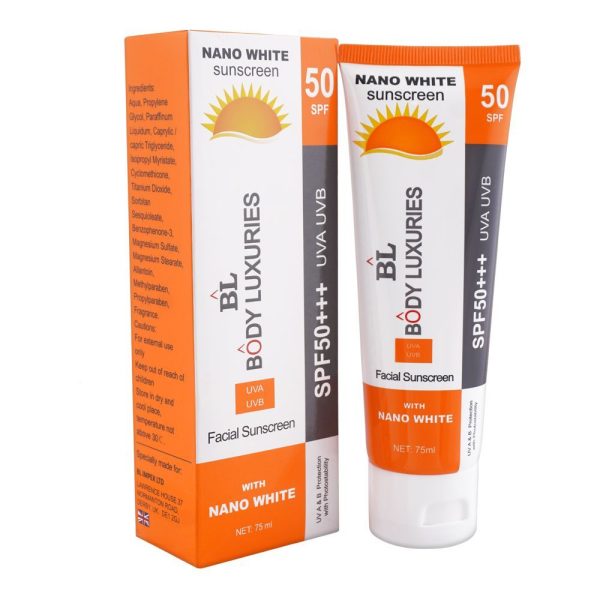 Body Luxuries Nano White Facial Sunscreen SPF 50