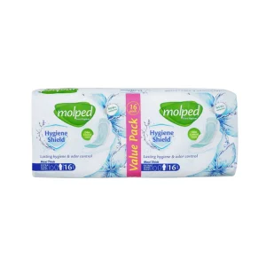 Molped Maxi Thick Extra Long Sanitary Pads, Value Pack (16 Pads)​