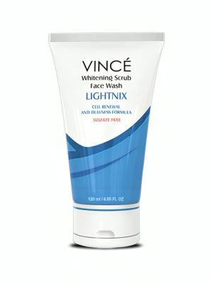 Vince Whitening Scrub Face Wash tube