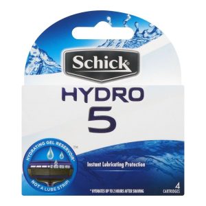 Schick Hydro 5 Cartridges – Instant Lubricating Protection (4-Pack)