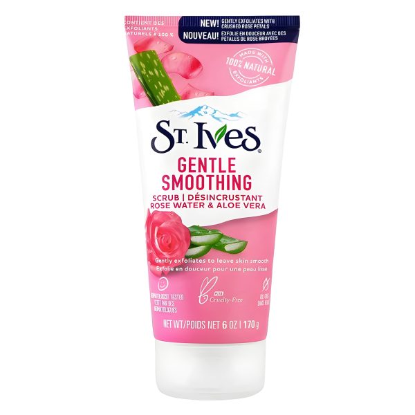 St. Ives Gentle Smoothing Scrub – Rose Water & Aloe Vera