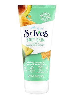 St. Ives Gentle Exfoliating Scrub tube with rose and aloe vera