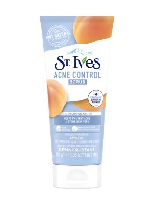 St. Ives Acne Control Scrub tube with apricot