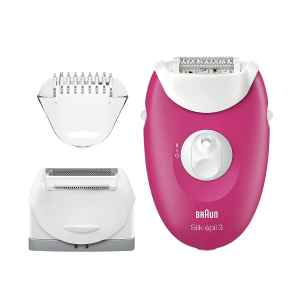 Braun Silk-épil 3 Corded Epilator - Raspberry Pink (3-410)