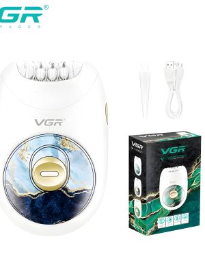 vgr v706 epilator ladies cordless rechargeable hair remover