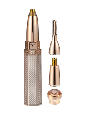 4-in-1 facial trimmer rechargeable multi-head kit