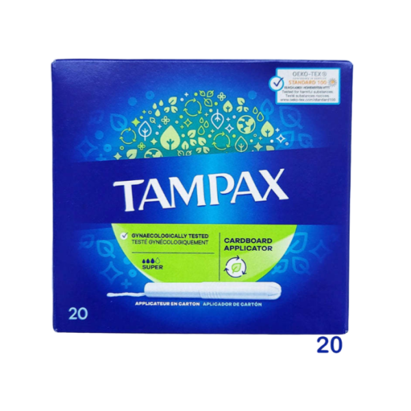 Tampax Super Tampons 20-Pack