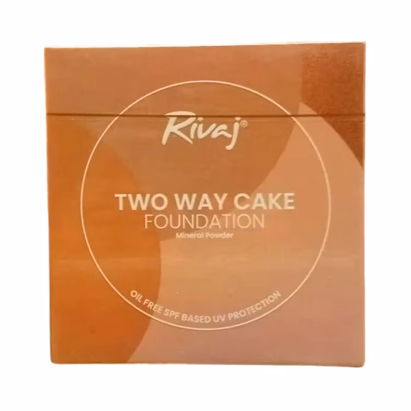 Rivaj Two Way Cake Foundation Mineral Powder