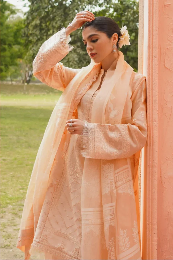 Zara Shahjahan D23‑13A – Embroidered Lawn Unstitched Suit