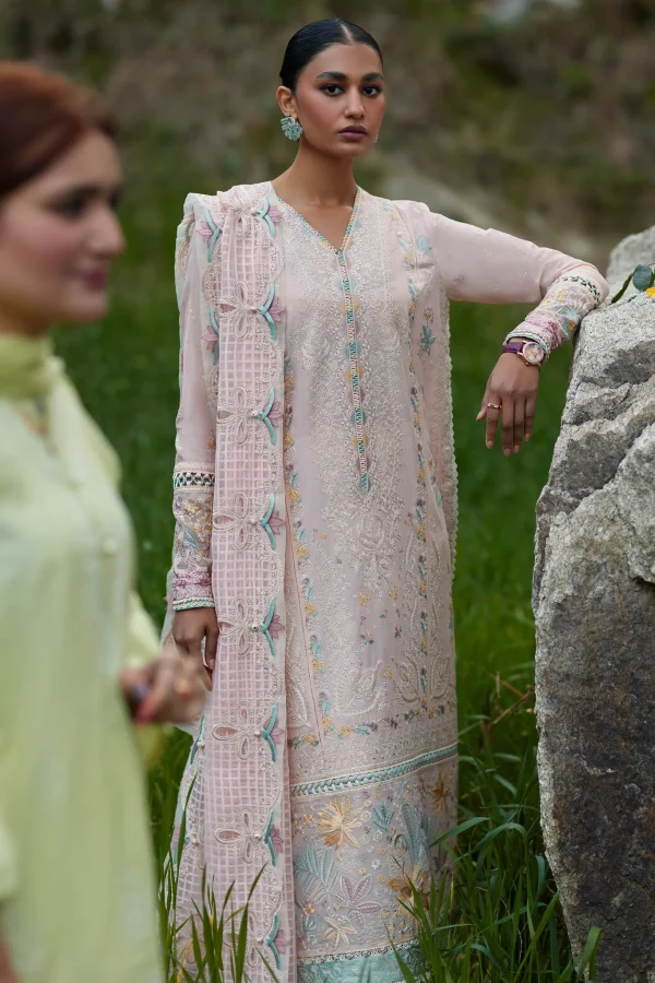 Elan Luxury Lawn 2024 – Neziha EL24-05 B | 3-Piece Unstitched Embroidered Suit
