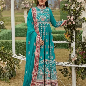 Afrozeh Natalia – Luxury Embroidered Lawn Suit (Unstitched 3-Piece)