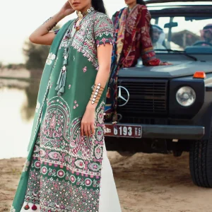 Elan Zeina EL22‑07 A – Luxury Lawn 2022 Embroidered 3‑Piece Unstitched Suit