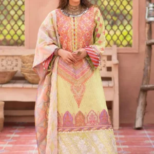 Maryam Hussain Embroidered Lawn Suits Unstitched 3 Piece Meena 02 - Festive Lawn '21