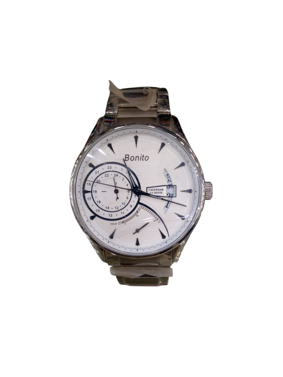 luxury dual-time men’s watch Bonito white dial