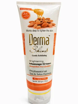 Derma Shine Brightening Massage Cream with almond and honey for nourishing and smoothing skin