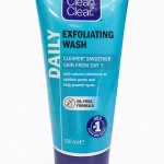 Clean & Clear daily exfoliating face wash tube 150ml front view